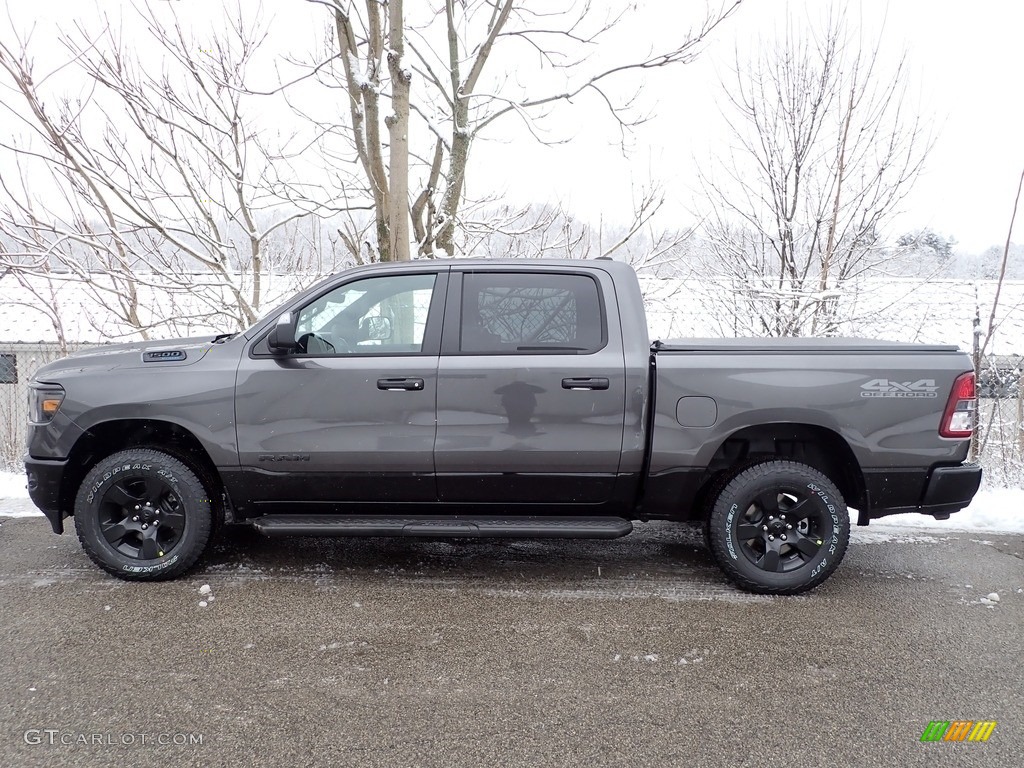 Granite Crystal Metallic 2023 Ram 1500 Big Horn Night Edition Crew Cab 4x4 Exterior Photo #145521824