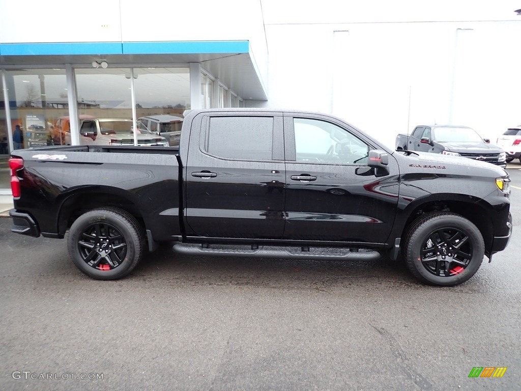 Black 2023 Chevrolet Silverado 1500 RST Crew Cab 4x4 Exterior Photo #145522004