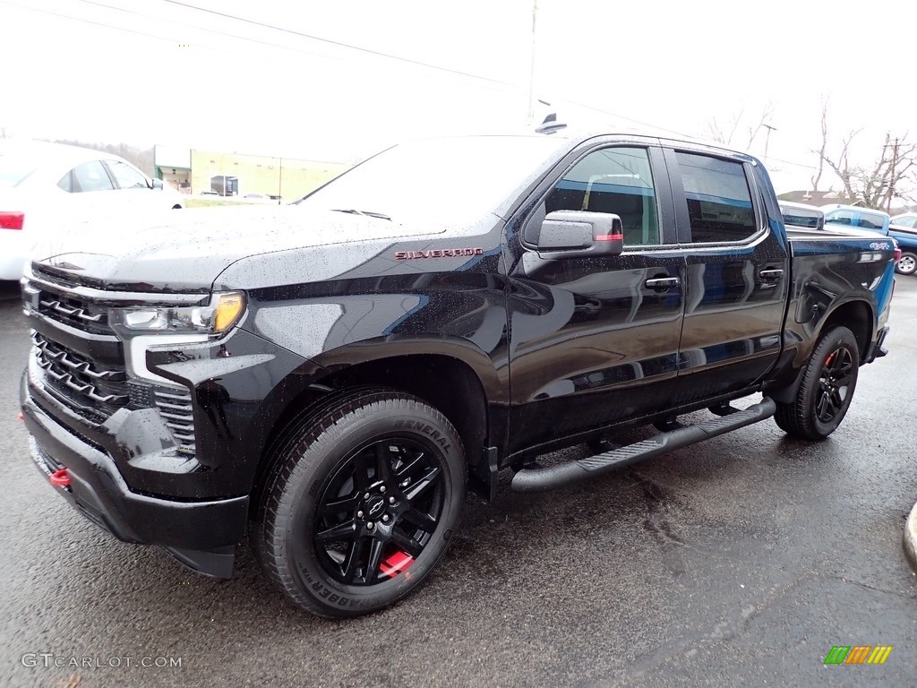 Black 2023 Chevrolet Silverado 1500 RST Crew Cab 4x4 Exterior Photo #145522142