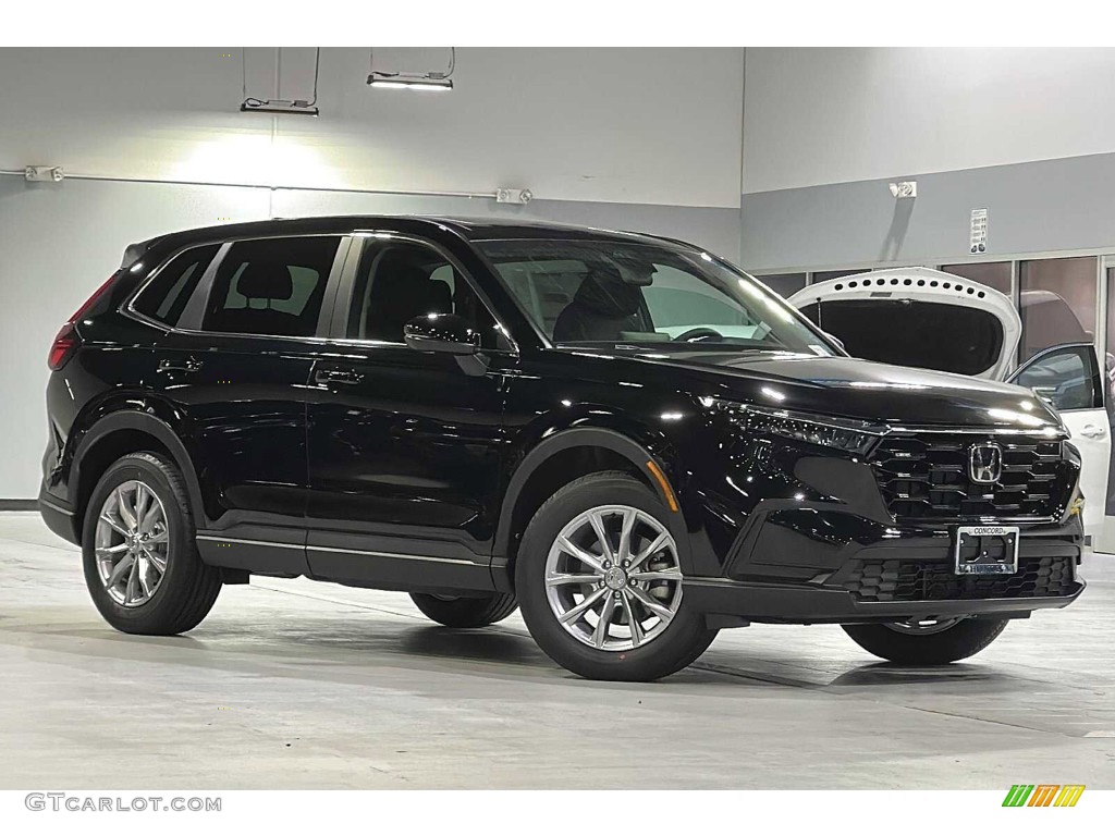 Crystal Black Pearl 2023 Honda CR-V EX AWD Exterior Photo #145522412