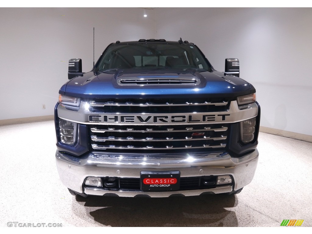 2020 Silverado 2500HD LTZ Crew Cab 4x4 - Northsky Blue Metallic / Jet Black photo #2