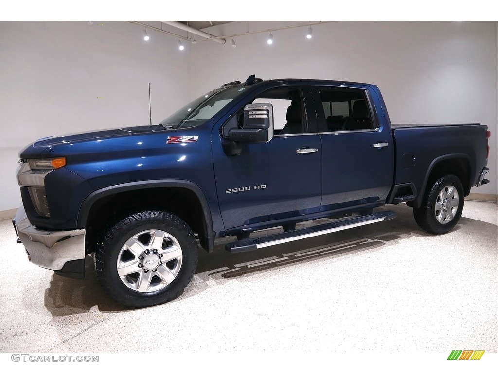 2020 Silverado 2500HD LTZ Crew Cab 4x4 - Northsky Blue Metallic / Jet Black photo #3