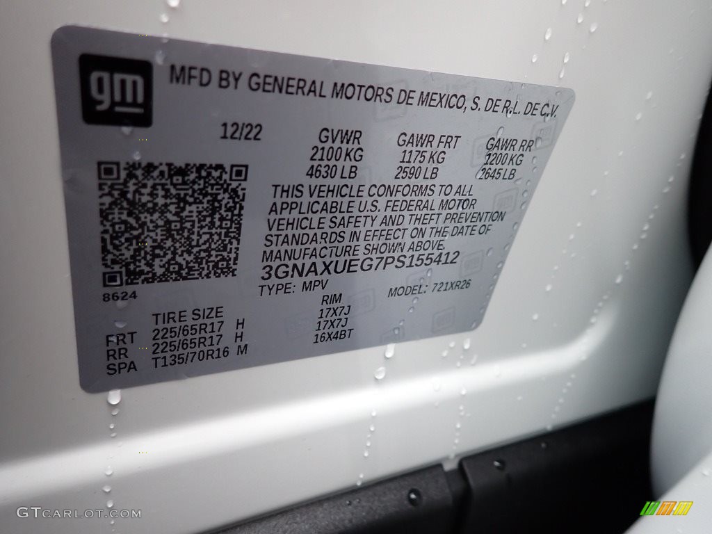 2023 Equinox LT - Summit White / Jet Black photo #15