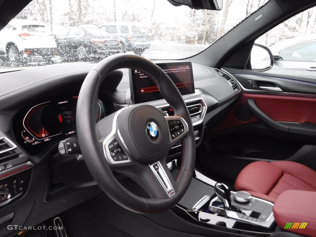 2022 BMW X3 M40i Tacora Red Dashboard Photo #145522937