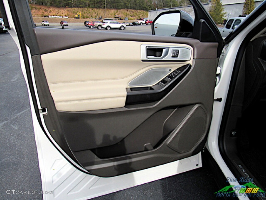 2020 Explorer Platinum 4WD - Star White Metallic Tri-Coat / Sandstone photo #10