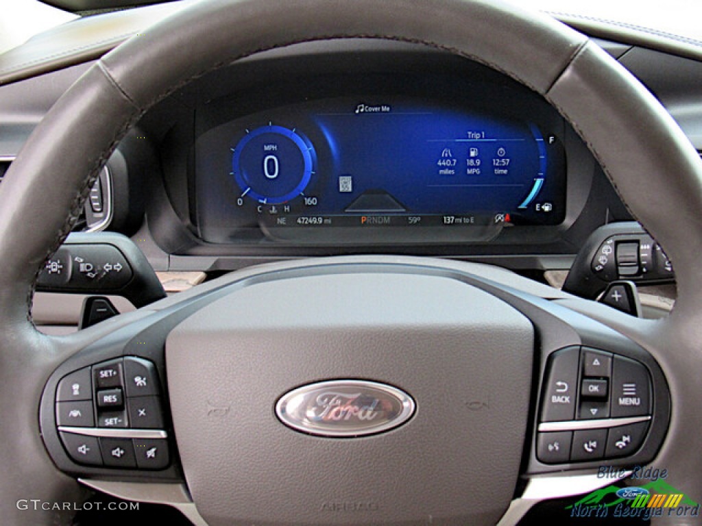 2020 Explorer Platinum 4WD - Star White Metallic Tri-Coat / Sandstone photo #20