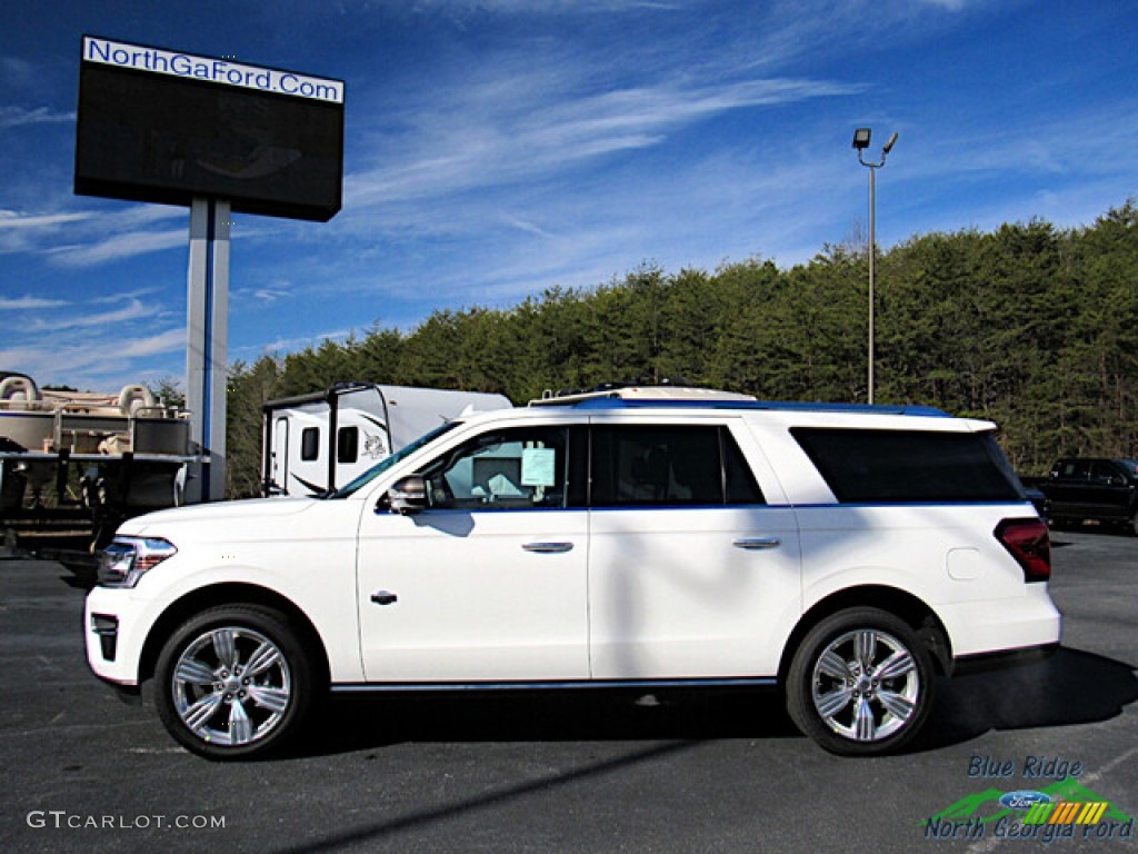 Star White Metallic Tri-Coat 2022 Ford Expedition King Ranch Max 4x4 Exterior Photo #145524611