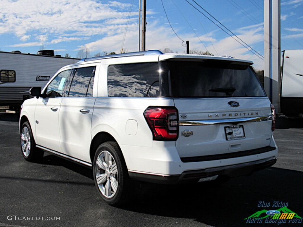 2022 Expedition King Ranch Max 4x4 - Star White Metallic Tri-Coat / King Ranch Java photo #3