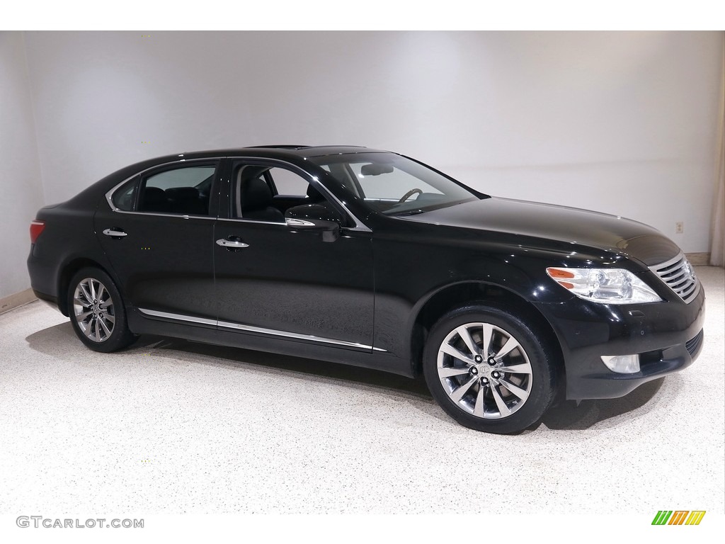2010 LS 460 L AWD - Obsidian Black / Black photo #1