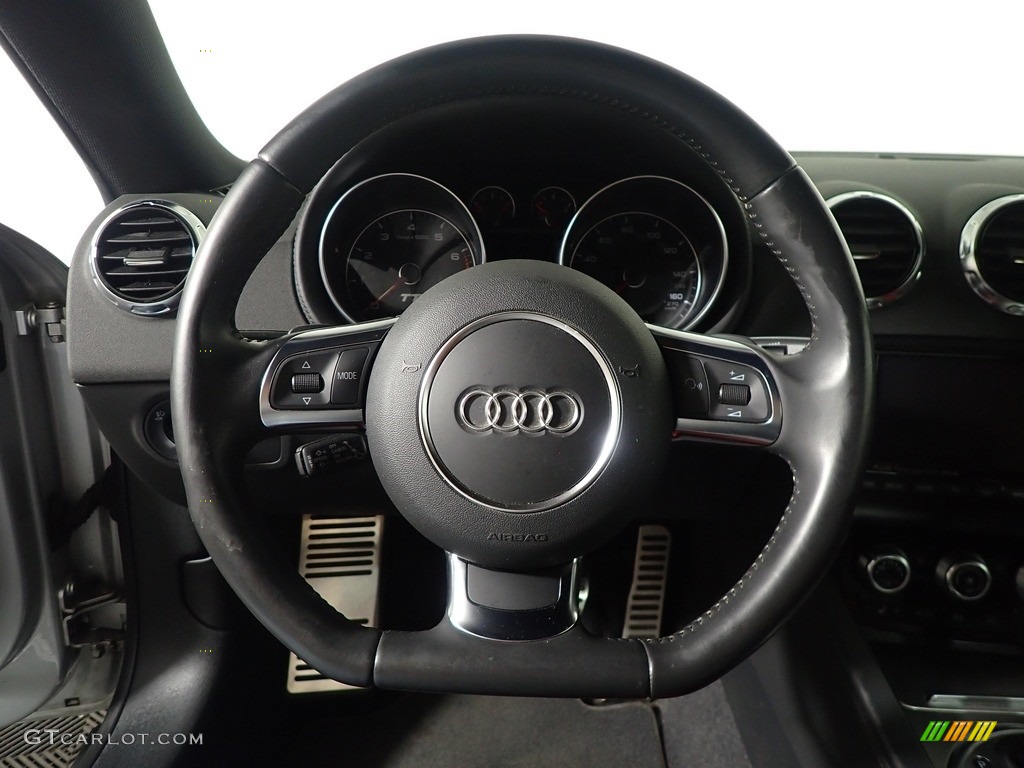 2014 Audi TT 2.0T quattro Coupe Black Steering Wheel Photo #145525916