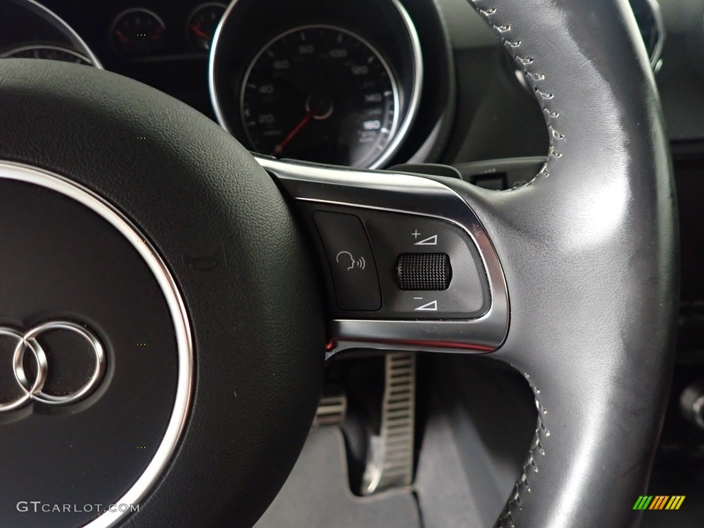 2014 Audi TT 2.0T quattro Coupe Black Steering Wheel Photo #145525925