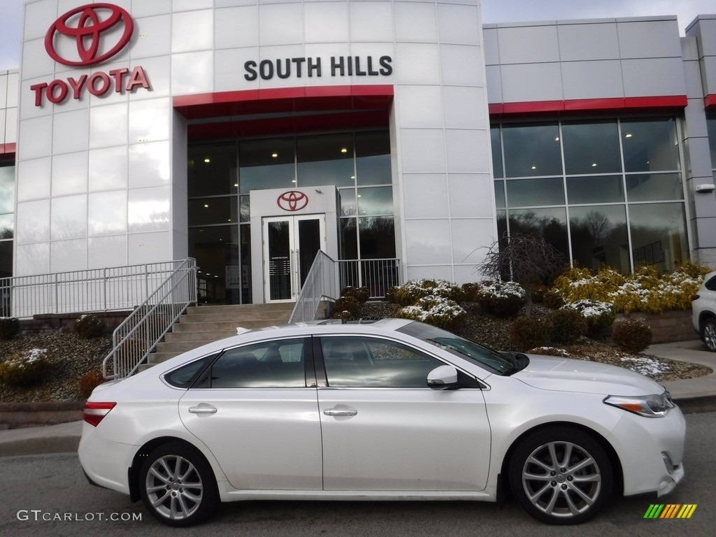 2013 Avalon Limited - Blizzard White Pearl / Black photo #2