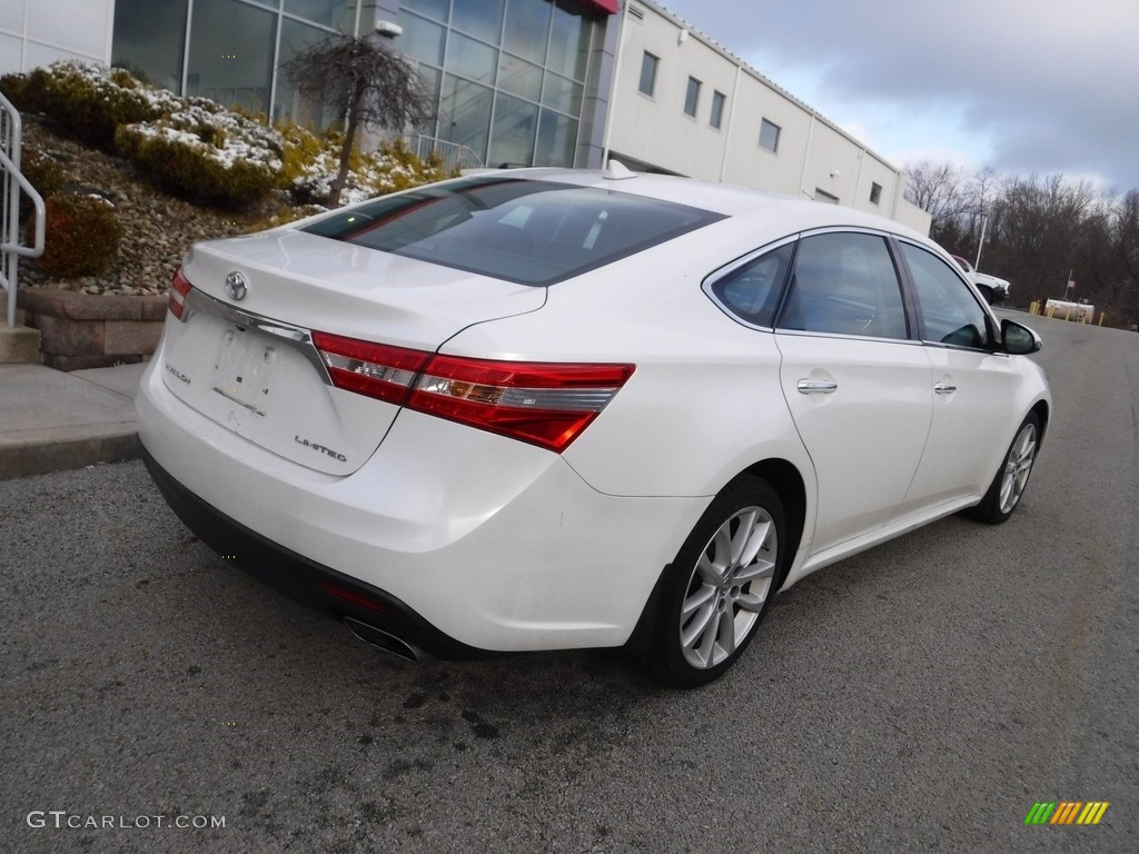 2013 Avalon Limited - Blizzard White Pearl / Black photo #13