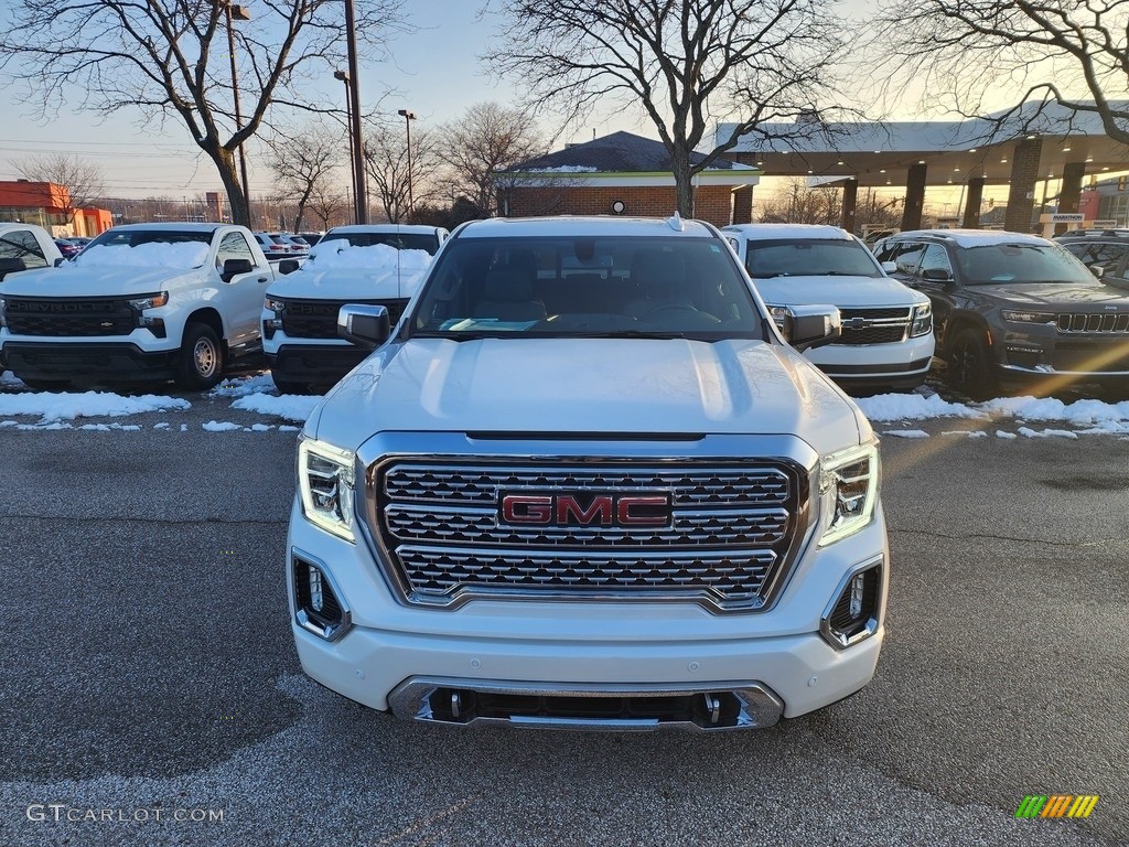 2021 Sierra 1500 Denali Crew Cab 4WD - White Frost Tricoat / Jet Black photo #2