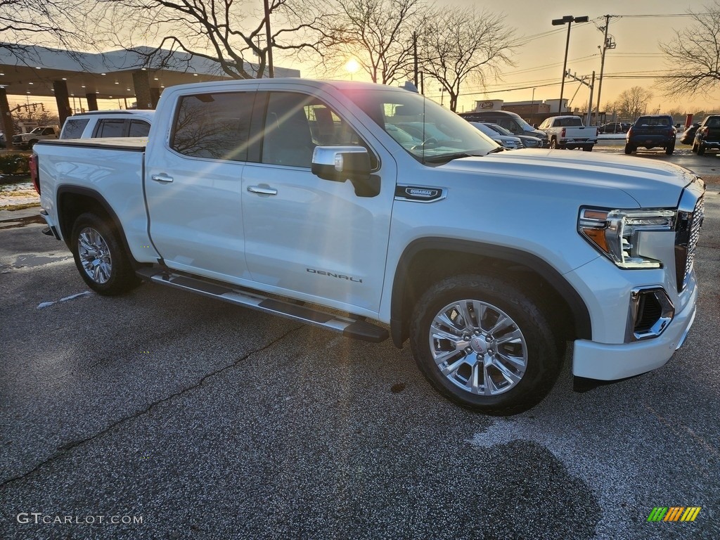 2021 Sierra 1500 Denali Crew Cab 4WD - White Frost Tricoat / Jet Black photo #3