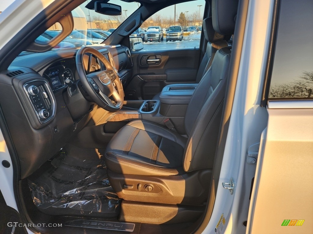 2021 Sierra 1500 Denali Crew Cab 4WD - White Frost Tricoat / Jet Black photo #7
