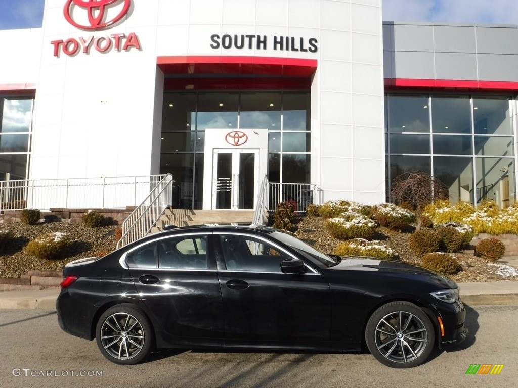 2020 3 Series 330i xDrive Sedan - Black Sapphire Metallic / Black photo #2