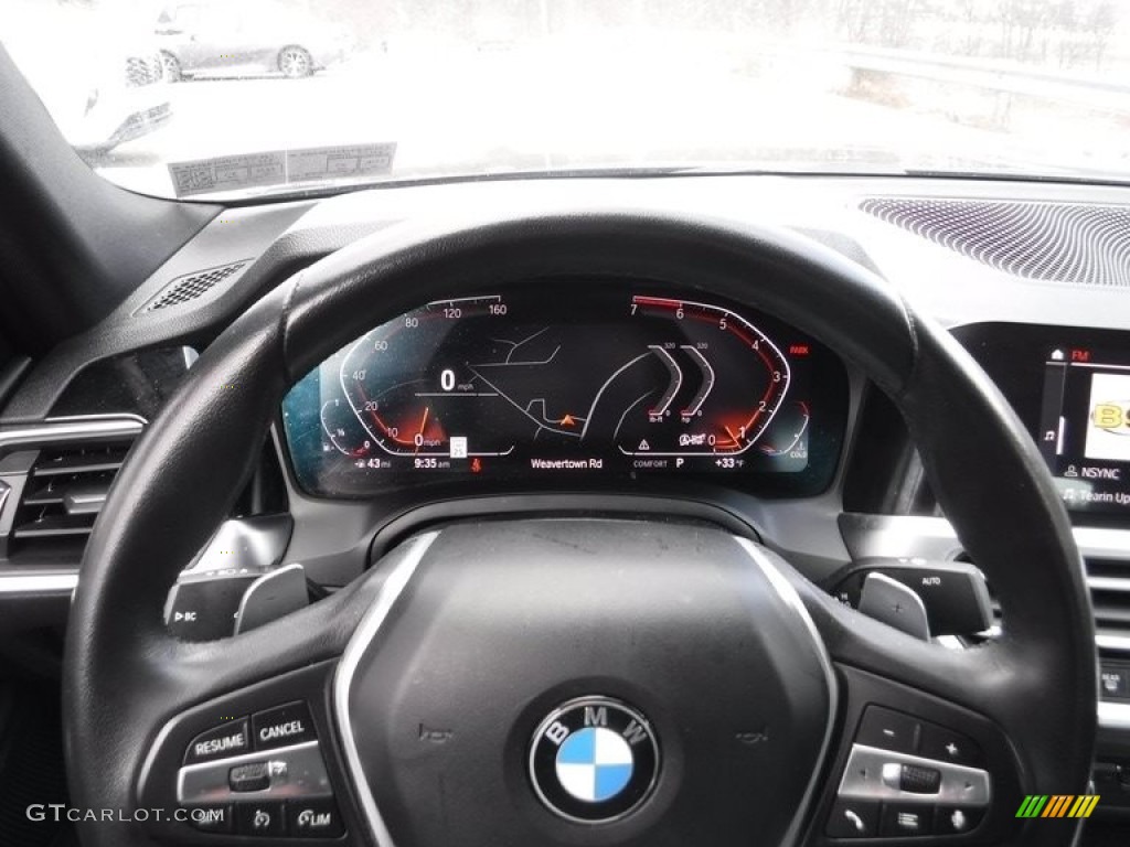 2020 3 Series 330i xDrive Sedan - Black Sapphire Metallic / Black photo #6
