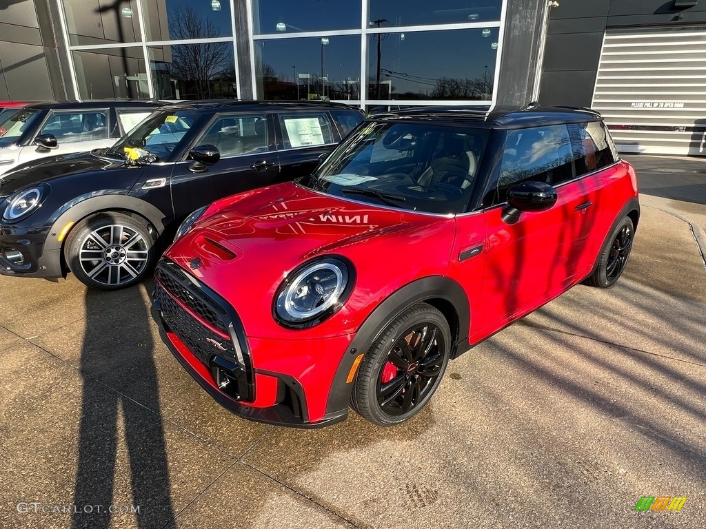 2023 Hardtop John Cooper Works 2 Door - Chili Red / JCW Dinamica/Carbon Black photo #1