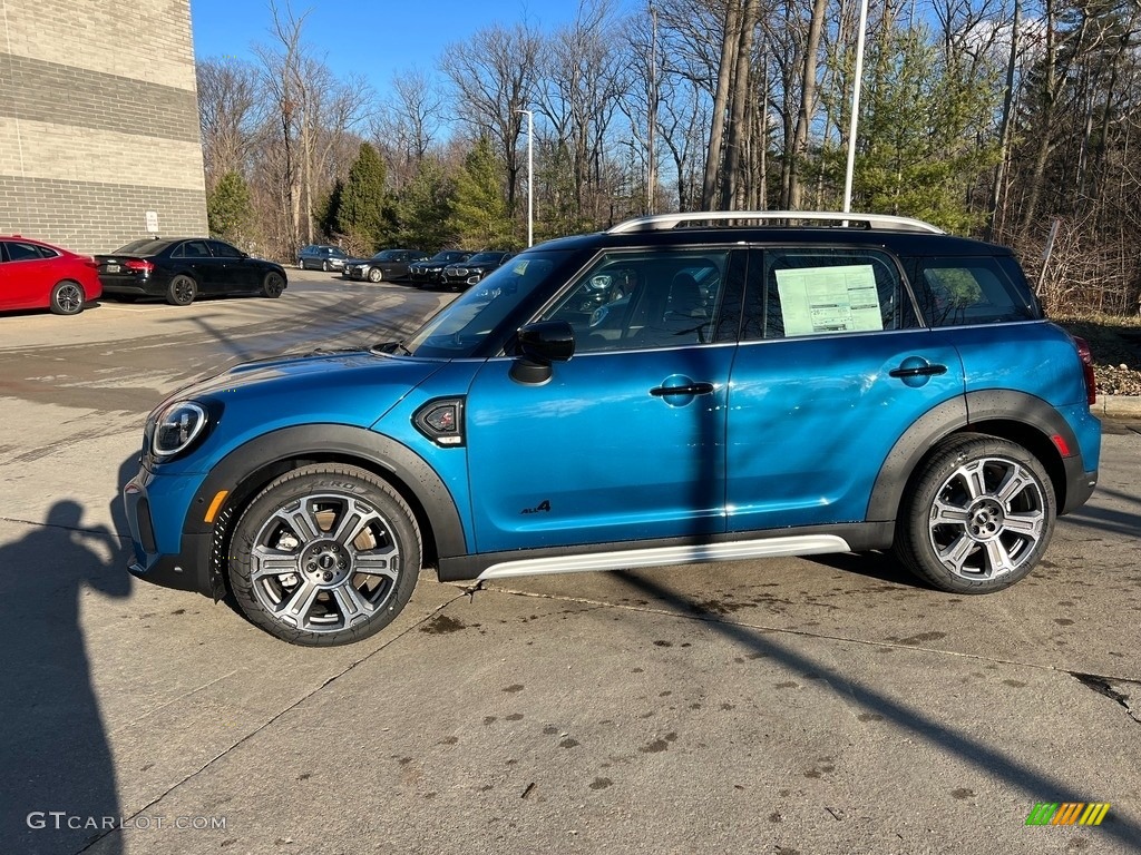Island Blue Metallic 2023 Mini Countryman Cooper S All4 Exterior Photo #145528685