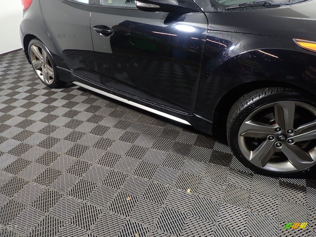 2013 Veloster Turbo - Ultra Black / Black photo #6