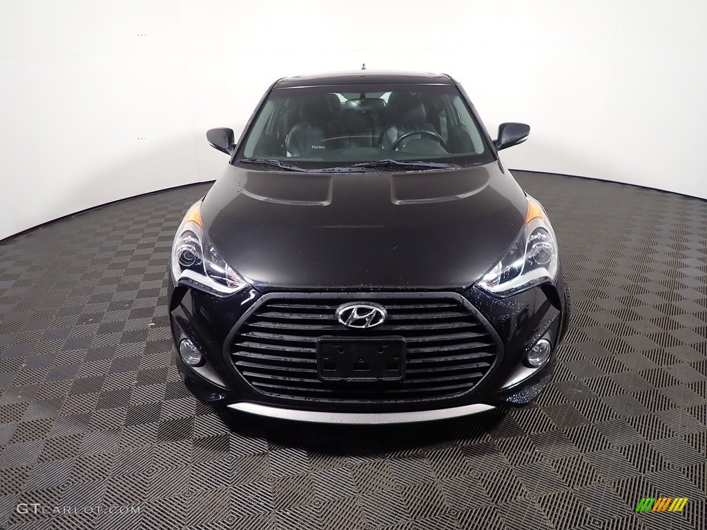 2013 Veloster Turbo - Ultra Black / Black photo #7