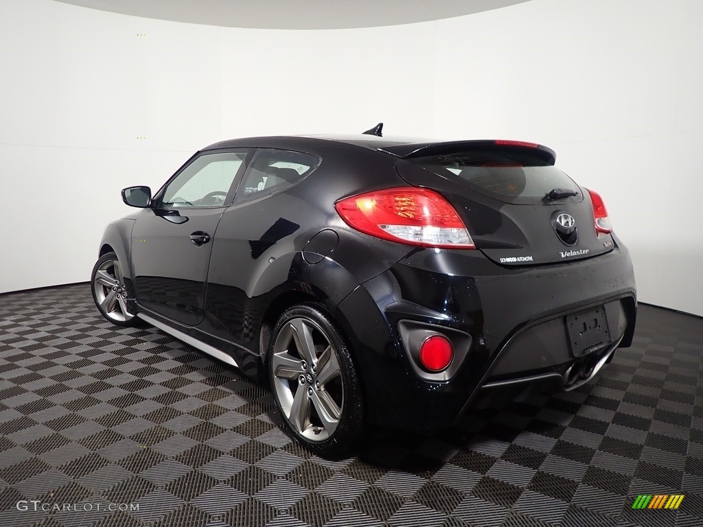 2013 Veloster Turbo - Ultra Black / Black photo #11