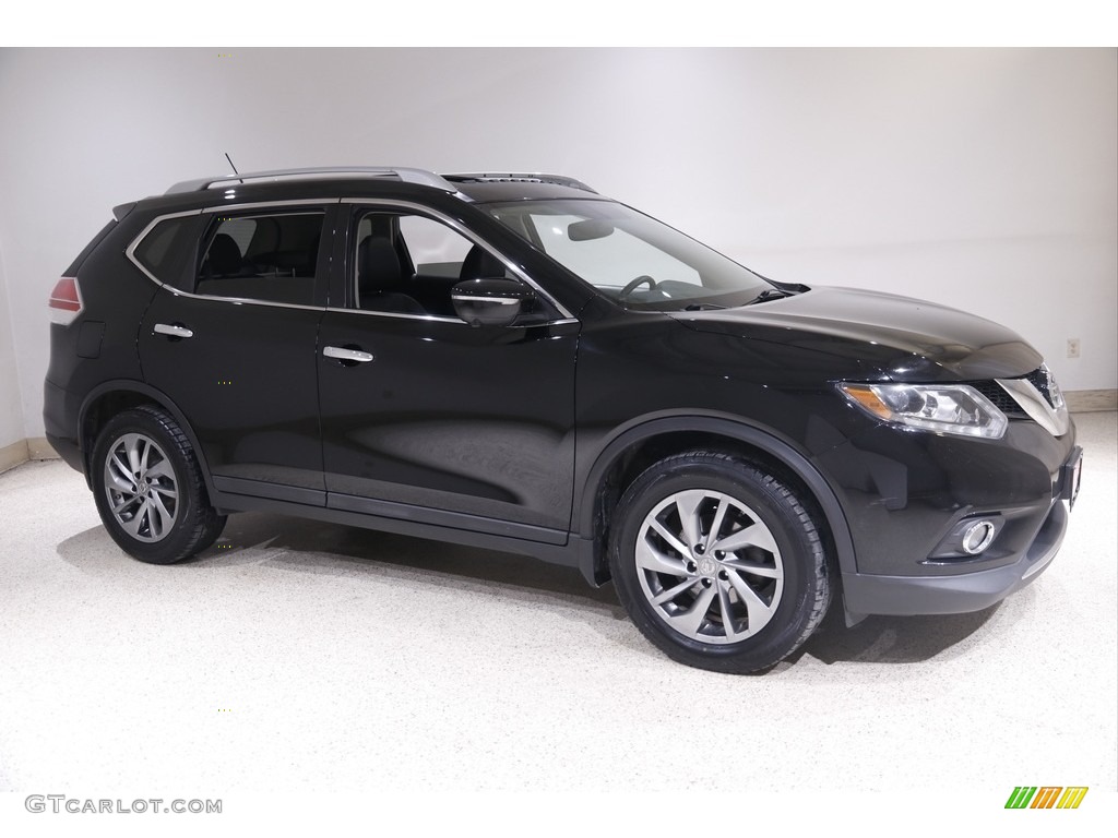 2015 Rogue SL - Super Black / Charcoal photo #1