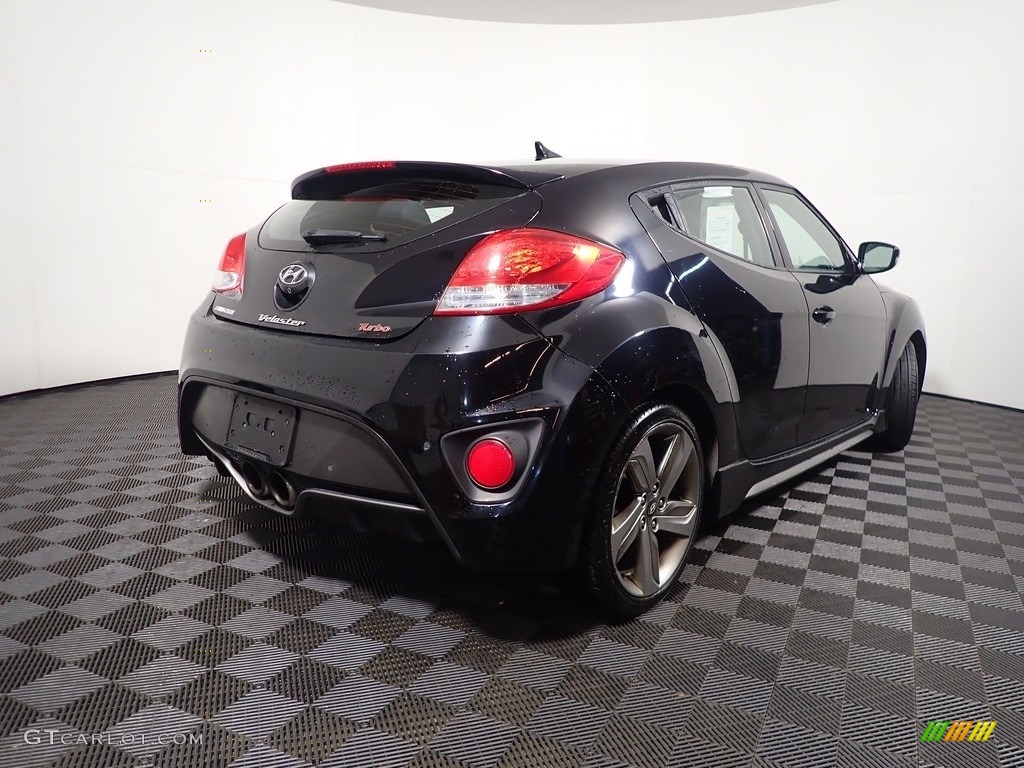 2013 Veloster Turbo - Ultra Black / Black photo #15