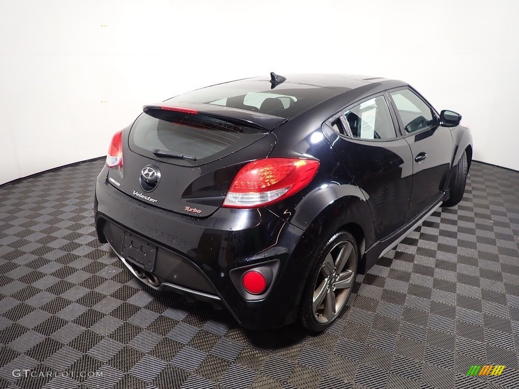 2013 Veloster Turbo - Ultra Black / Black photo #16