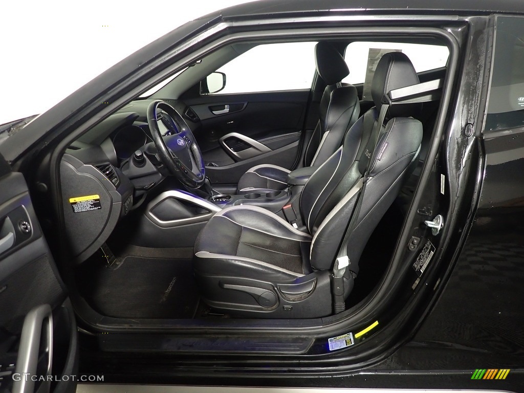 2013 Veloster Turbo - Ultra Black / Black photo #19
