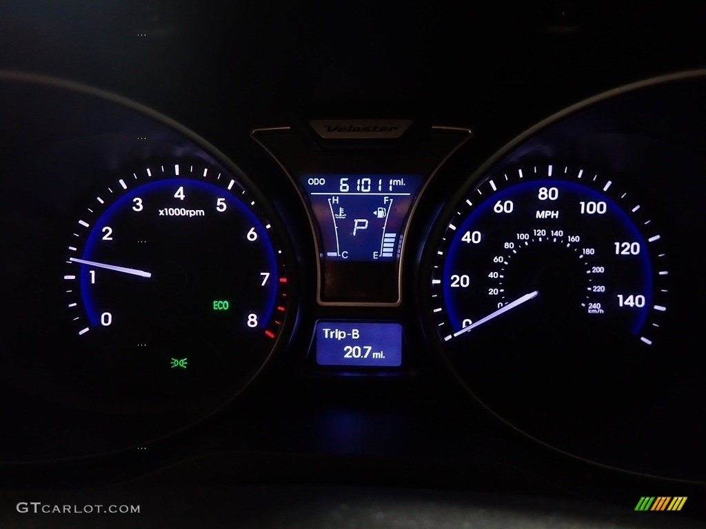 2013 Veloster Turbo - Ultra Black / Black photo #25