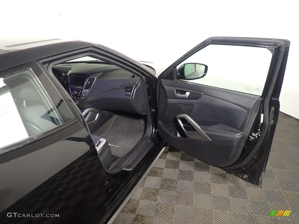 2013 Veloster Turbo - Ultra Black / Black photo #33