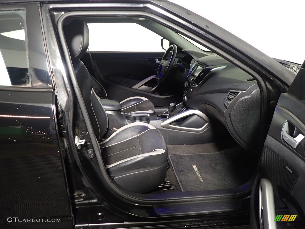 2013 Veloster Turbo - Ultra Black / Black photo #34
