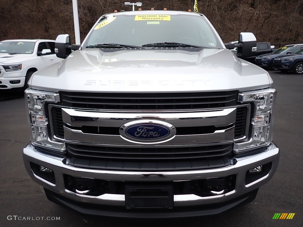 2019 F350 Super Duty XLT Crew Cab 4x4 - Ingot Silver / Earth Gray photo #9
