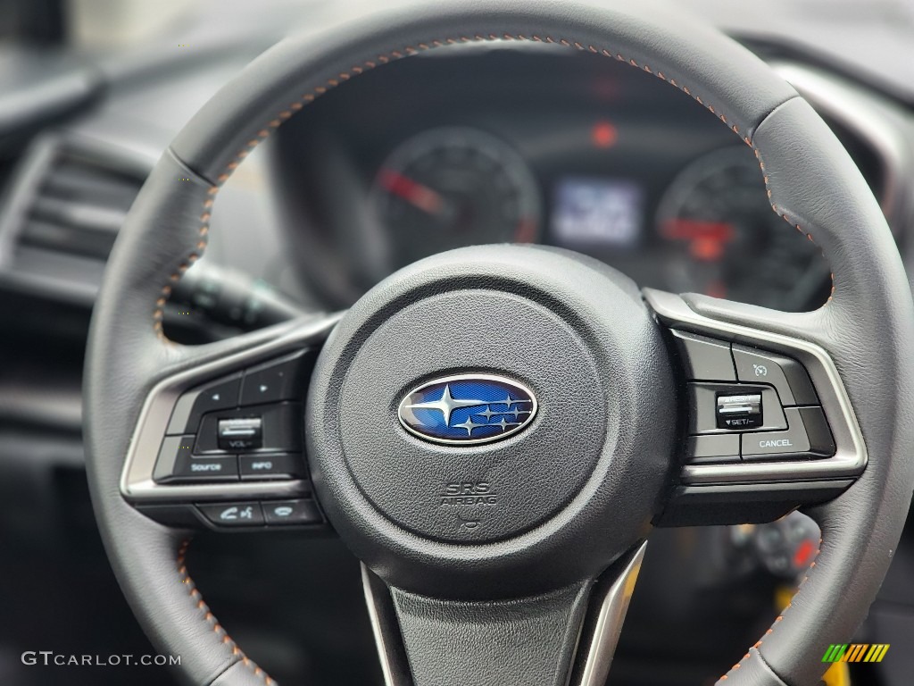 2021 Subaru Crosstrek Premium Black Steering Wheel Photo #145529840