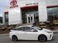 2019 Blizzard White Pearl Toyota Prius XLE  photo #2