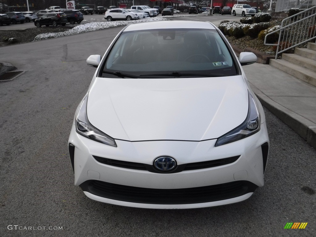 2019 Prius XLE - Blizzard White Pearl / Black photo #12