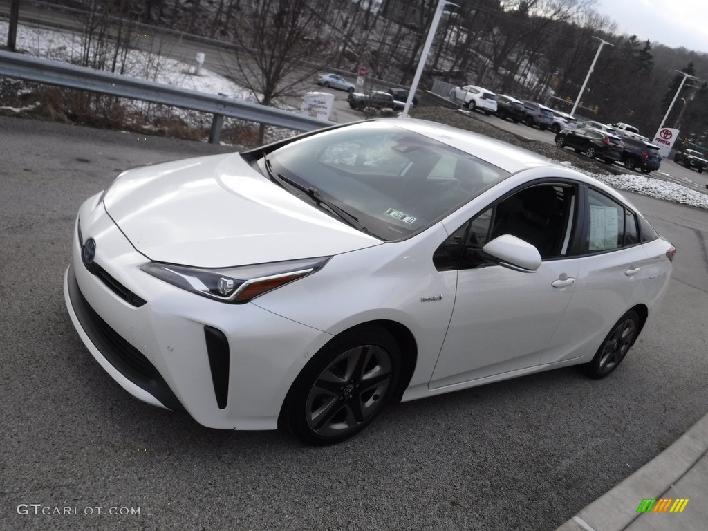 2019 Prius XLE - Blizzard White Pearl / Black photo #13
