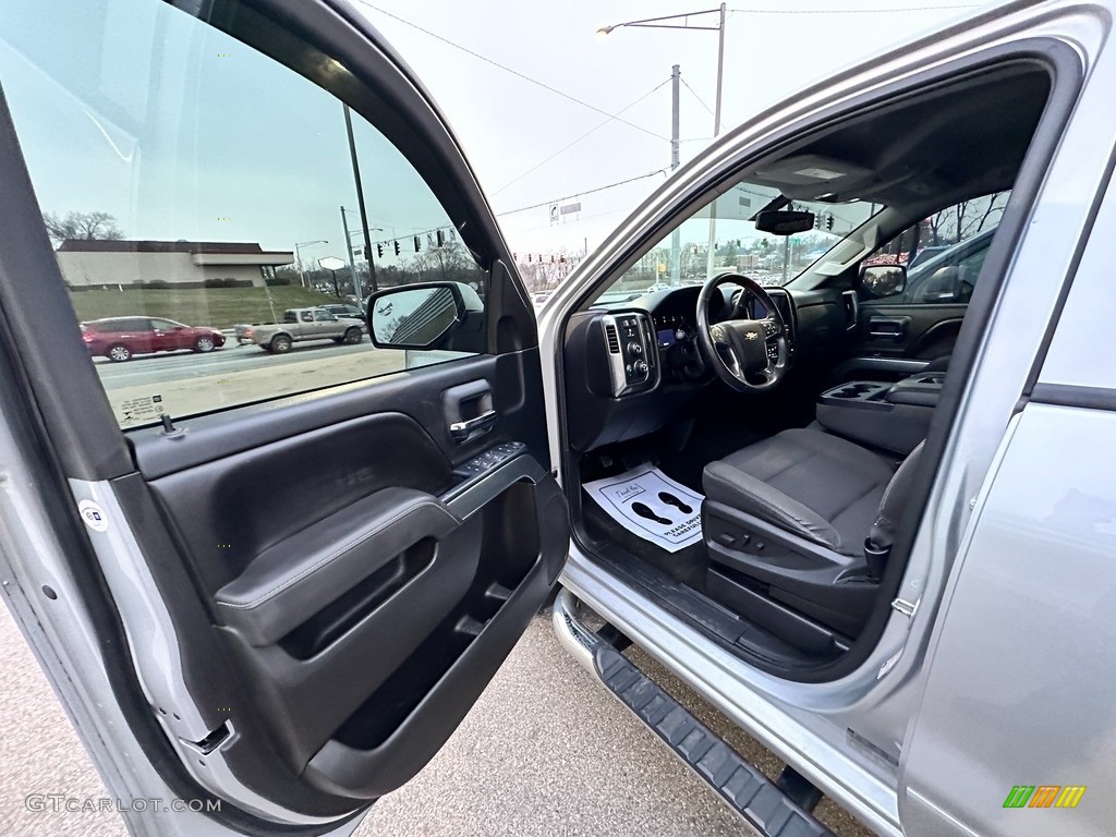 2016 Chevrolet Silverado 1500 LT Double Cab 4x4 Jet Black Door Panel Photo #145531514