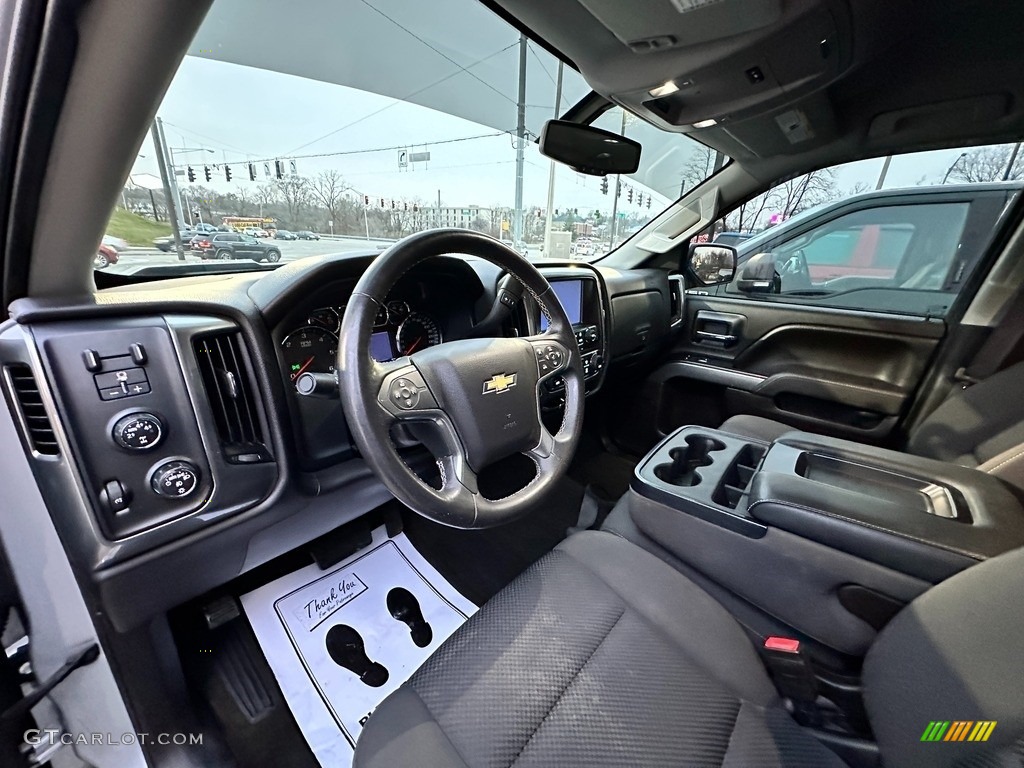 Jet Black Interior 2016 Chevrolet Silverado 1500 LT Double Cab 4x4 Photo #145531517
