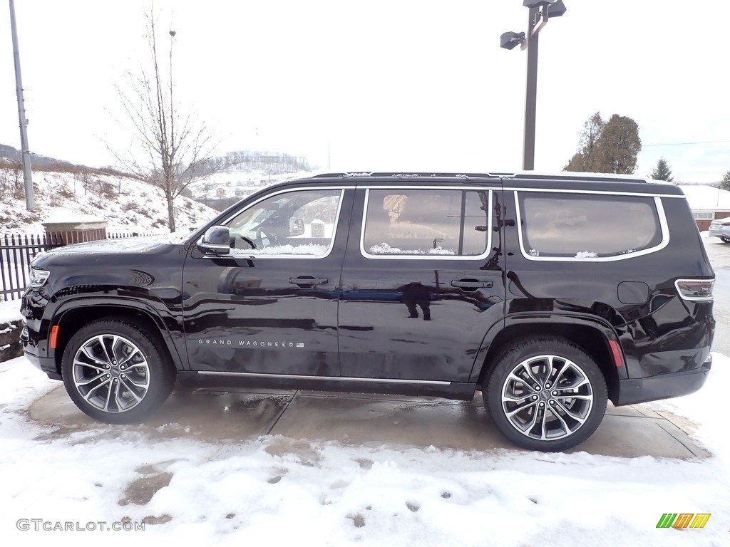 Diamond Black Crystal Pearl 2023 Jeep Grand Wagoneer Series III 4x4 Exterior Photo #145532166