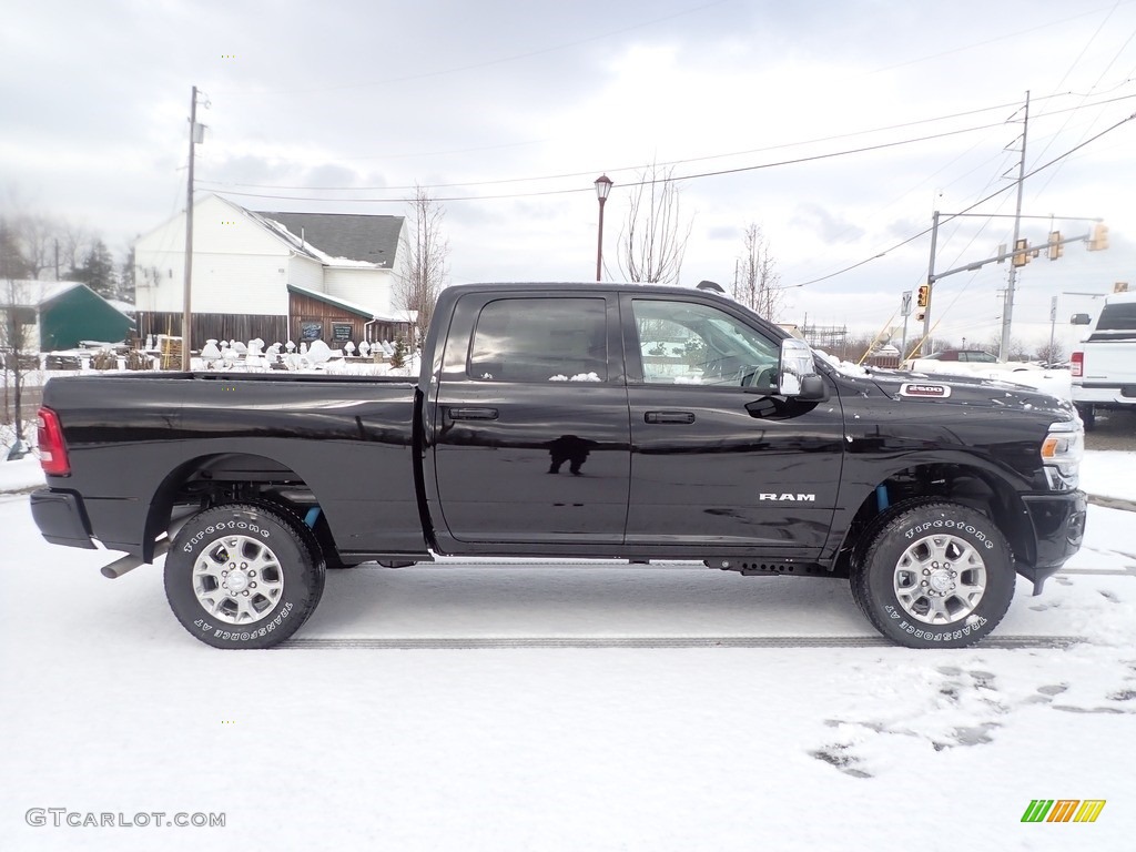 Diamond Black Crystal Pearl 2023 Ram 2500 Laramie Crew Cab 4x4 Exterior Photo #145532574