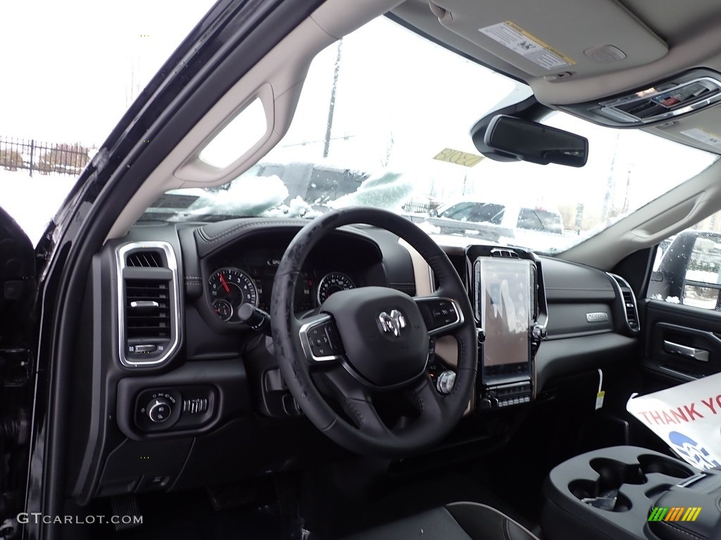 2023 Ram 2500 Laramie Crew Cab 4x4 Black Dashboard Photo #145532766