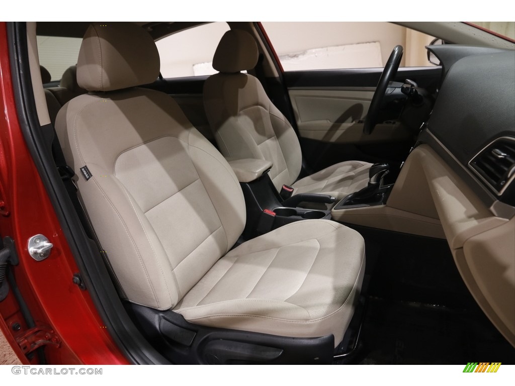 2018 Elantra Value Edition - Scarlet Red / Beige photo #14