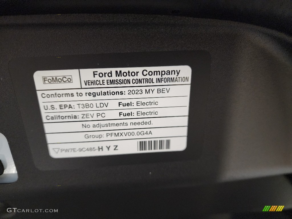 2023 Ford Mustang Mach-E GT eAWD Info Tag Photos
