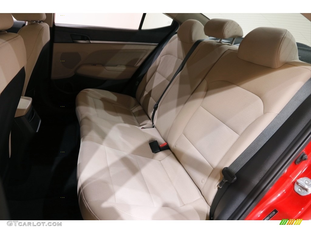 2018 Elantra Value Edition - Scarlet Red / Beige photo #16