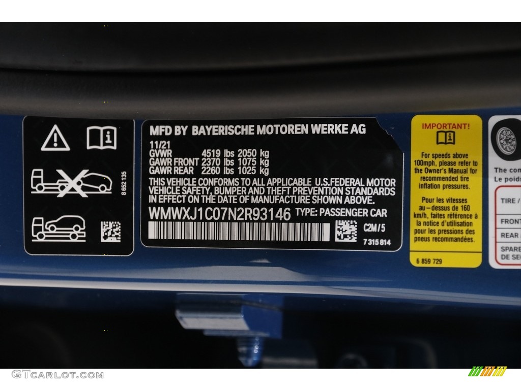 2022 Mini Clubman Cooper S All4 Color Code Photos