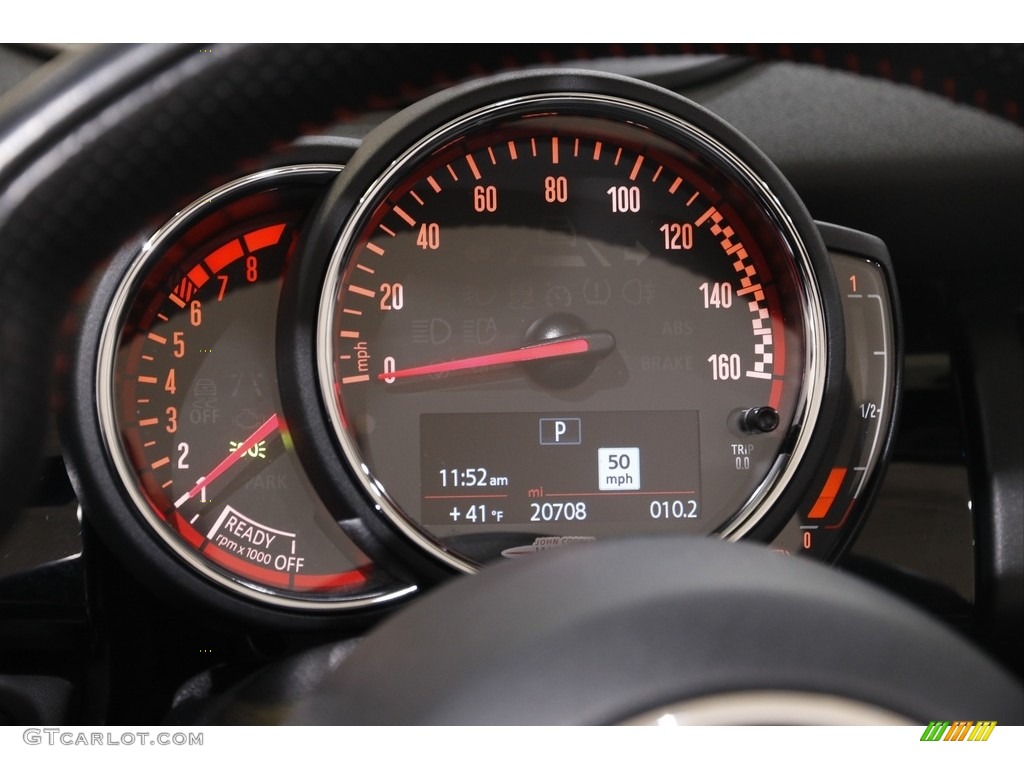 2020 Convertible John Cooper Works - Starlight Blue Metallic / JCW Double Stripe Carbon Black photo #9