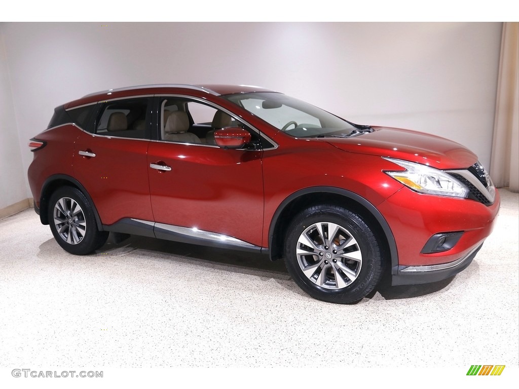 2017 Murano SL AWD - Cayenne Red / Cashmere photo #1